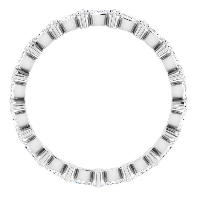 0.59 ct. Prong Set Marquise & Round Diamond Eternity Band-VIRABYANI